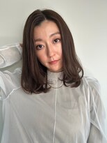 カバーヘア ブリス 上尾西口店(COVER HAIR bliss)&nbsp;ココアグレージュくせ毛風センターパートp1上尾20代30代40代