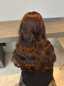 オズ 郡山駅前店(OZ) 大人女子の艶ブラウンロングで韓国風ベージュカラー郡山で人気◎