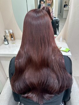 オズ 郡山駅前店(OZ) 垢抜けピンクブラウンロング