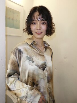 レコ 渋谷(LECO) ニュアンスボブパーマ緩めスパイラルパーマ