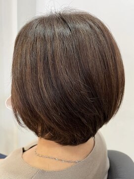 ジュイール 富士見ヶ丘(jouir) 富士見ヶ丘ショートイルミナカラー顔周りレイヤーカット白髪染め