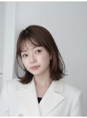 大人ボブ/白髪染め/透明感カラー/レイヤー/脳疲労回復