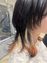 銀座ラボ 千葉店(LA BO)&nbsp;ブラック×オレンジ インナーデザインレイヤー
