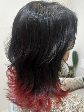 ベル サウス(BHEL south) 津市ロングレイヤーカットハッシュカット透明感カラー重めロング