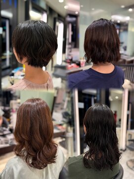 アピッシュ ギンザ(apish ginza) いろんなパーマスタイル♪