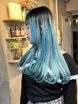 フォート(FORT)&nbsp;ダブルカラー＆ブリーチ　バレイヤージュ　レイヤーカット