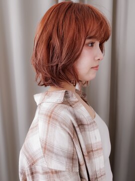 カバーヘア ブリス 大宮西口(COVER HAIR bliss) ピンクベージュくびれレイヤーボブウルフカットX大宮20代30代