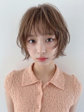 カバーヘア ブリス 志木南口駅前店(COVER HAIR bliss) 夏カラーブリーチなしショートレイヤー/顔周り小顔レイヤーp志木