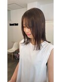ロブ × 縮毛矯正
