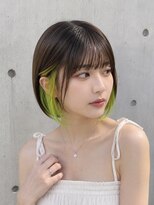 アムリタ 三鷹(AMRITA)&nbsp;インナー/ボブ/ブリーチ/ライムグリーン_シオン