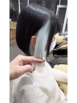 エンネ 新宿(enne) インナーカラー/ミントカラー/髪質改善トリートメント