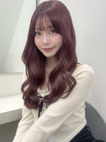 アイトーキョーエス 渋谷(AI TOKYO S) ローズブラウンブリーチなしダブルカラーレイヤーカット顔まわり