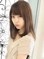 ヘアーアンドメイク シークタチカワ 立川店(Hair&Make Seek)&nbsp;【Seek 佐藤】フェザーバング　ミルクベージュ