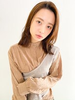 ネイヴィル オモテサンドウ(navile omotesando)&nbsp;アッシュブラウン×ナチュラルくびれ外ハネ