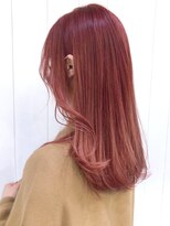 アイティー バイ アルバム 中野店(IT by ALBUM) ピンクロング_オリーブカラーハイライトカラー_ba305613