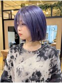 #ハイトーン #ボブ #バイオレット@gien_miduki