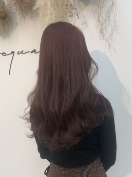 イコール 銀座(equal) 切りっぱなしボブ/エアリーロング/美髪/ピンクブラウン[銀座]