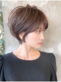 大人可愛いショートボブ/小顔ショート/30代40代50代/表参道
