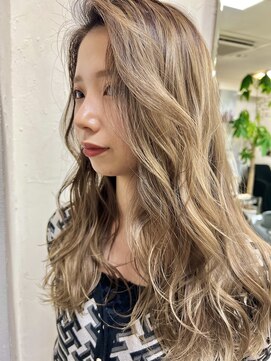 ケーゼット(KZ) 最新外国人風カラー×バレイヤージュ×ホワイティカラー