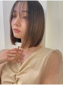 【Lond naitre 本田】大人可愛いシンプルボブ/ペールベージュ