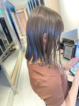 ヘアサロンガリカアオヤマ(hair salon Gallica aoyama) 【坂本拓麻】大人かわいいナチュラルボブ/透明感地毛風カラー
