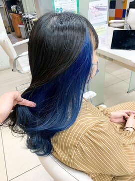 プロデュース 東橋本店(Produce) インナーカラー×ブルー【橋本/東橋本】