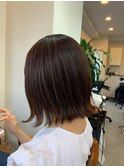 黒髪/ココアベージュ/クラゲヘアー/切りっぱなしボブ[吉祥寺]