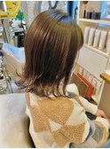 切りっぱなしボブ レイヤー 髪質改善 ヘッドスパ オージュア
