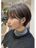 マッシュショートショートボブ耳掛けショート