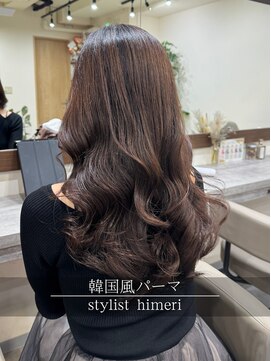 アミー 銀座(Ammy) 大きめカールのコテ巻き韓国風パーマ！