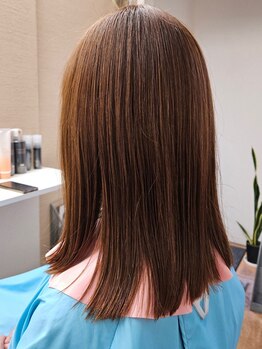 美容室カリーノの写真/【マンツーマン施術】髪質やクセにあわせた縮毛矯正×TOKIOトリートメントで艶のあるストレートヘアに♪