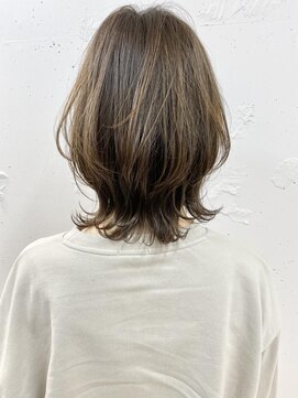 ダブルトーキョー シブヤ(W-TOKYO SHIBUYA) ひし形くびれウルフオフィスハイライトボブウルフ ウルフカット