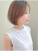 ナチュラルボブ×大人ショートボブ×前髪あり 20代30代40代50代
