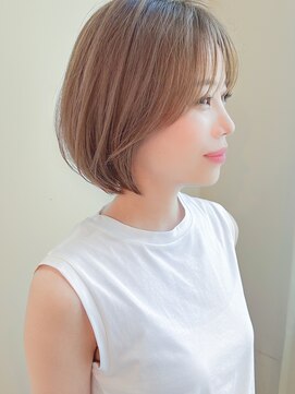 ルエ(rue) ナチュラルボブ×大人ショートボブ×前髪あり 20代30代40代50代