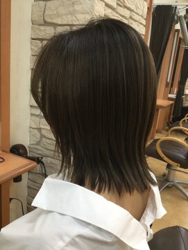 ヒラトヤ 肴町店 くびれ小顔ハッシュボブ×艶髪ストレートナチュラルブラウン