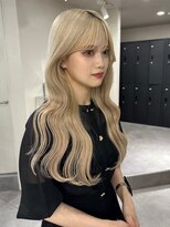 ベレーザ 渋谷(BELEZA)&nbsp;9935秋色ブロンドオリーブベージ髪質改善くすみベージュパーマ