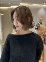 マイル 渋谷(mile)&nbsp;【SATSUKI】ウェーブボブ / ブリーチなしオリーブブラウン