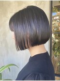 大人ショートボブミニボブ黒髪ショートボブ丸みショートボブ