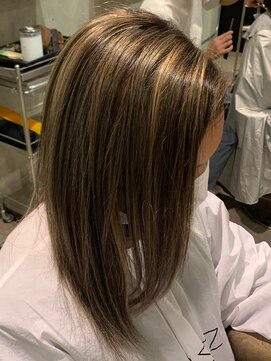 ロンド ルージュ 銀座店(Lond rouge) レイヤーカット、ハイライト