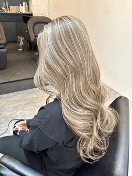 ブレンド 渋谷(BLend) 前髪ハイライトカラー似合わせカットウェーブミディアム