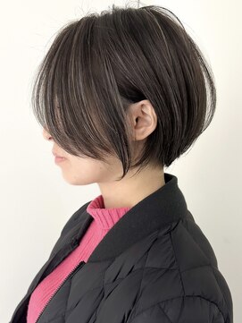 ジルブラン(JIL BLAN) ハイライトバレイヤージュダブルカラーショートカット30代40代