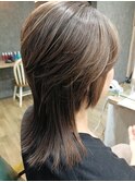 メリハリウルフヘアー
