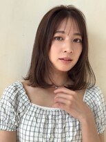 ザック ヴィ(ZACC  vie)&nbsp;ワンカールミディアム/シースルーバング/オリーブベージュ