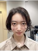 ナチュラルショートパーマ