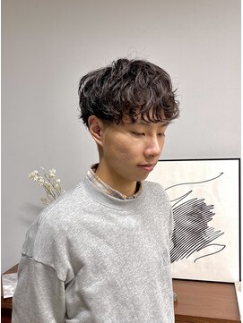 ヘアー アイス 御器所本店(HAIR ICI) 冬メンズヘア◎10代20代シャドウパーマ×メンズマッシュ韓国風