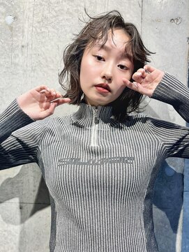 ラベンダーグレージュ/ボブ