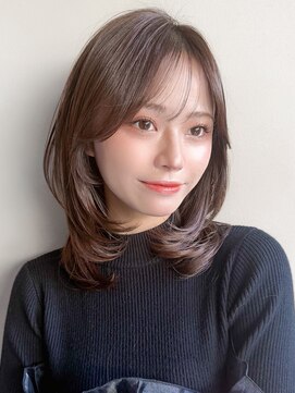 リヤン 表参道(lyann) 愛され似合わせカットうる艶髪ミディアムレイヤーカット艶感