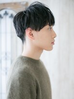 モッズヘアー メン 戸田公園店(mod's hair men)&nbsp;ブラック韓国フェードスタイル重めマッシュパーマh戸田公園