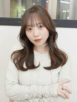 オルセン(OLSEN) ハイレイヤー/ミディアム・ロング/20代/顔周り/ブラウンベージュ