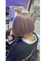 ヘアーエクステンド エフ 渋谷(f)&nbsp;ミルクティーピンク/ピンクパープル/ブリーチ/ハイトーン